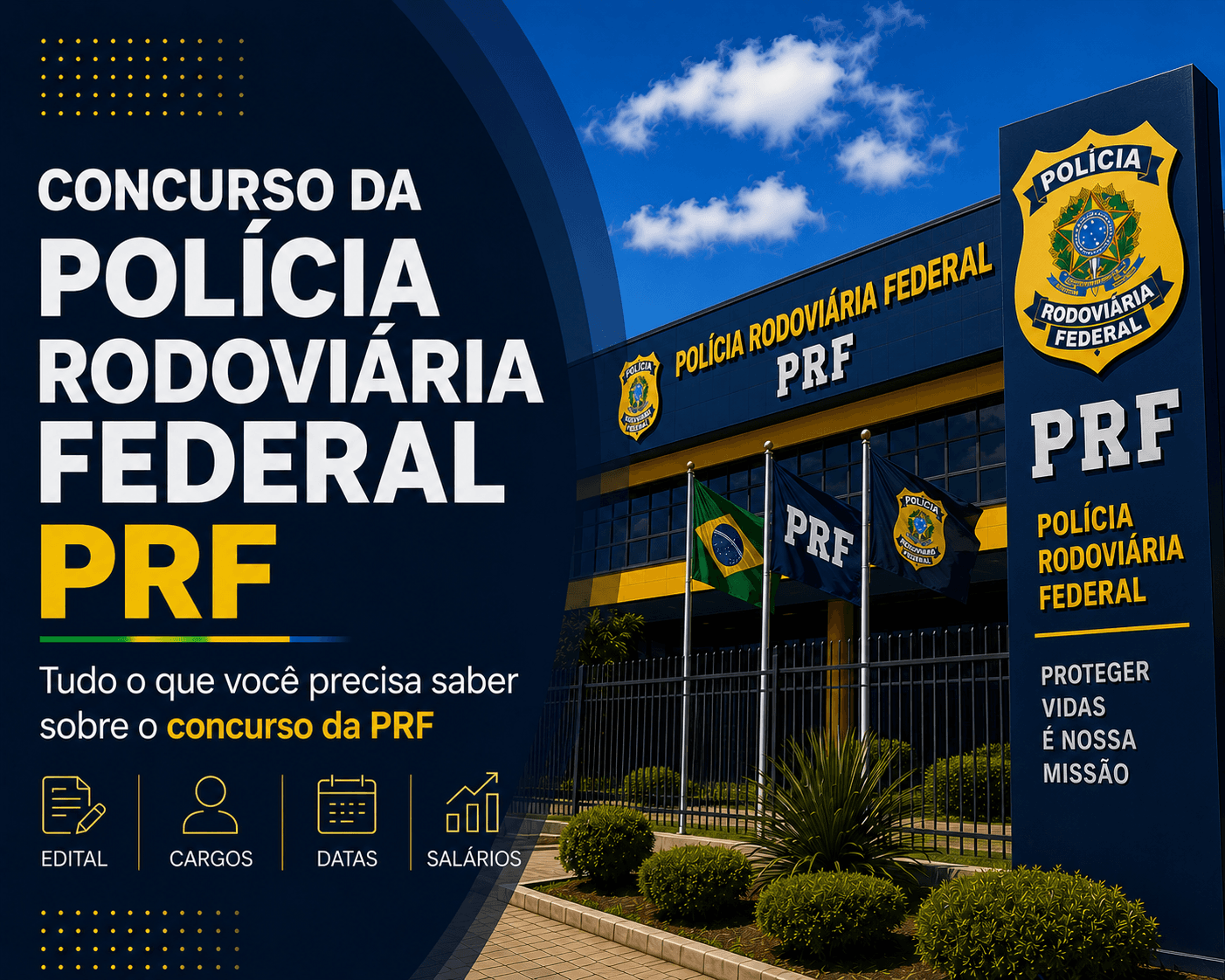 Concurso PRF 2026: validade prorrogada pela 3ª vez até dezembro — 533 vagas solicitadas (269 Policial + 264 Administrativo)