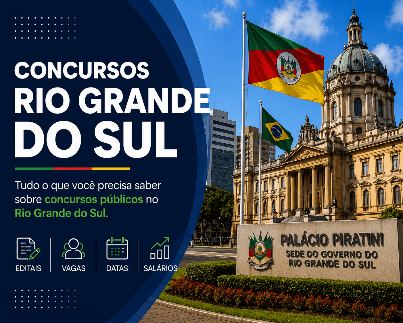 Concursos previstos no Rio Grande do Sul 2026: Sefaz RS, TJ RS, TRT 4, Polícia Penal e mais