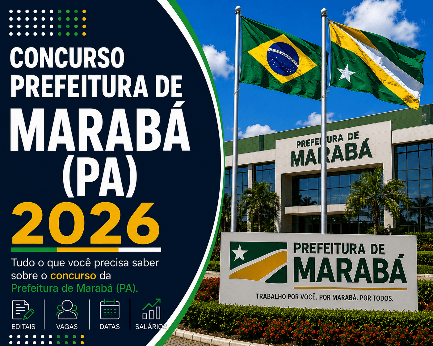 Processo Seletivo Prefeitura de Marabá PA 2026: 20 Vagas para Assistência Social — Inscrições Presenciais nos Dias 7 e 8 de Julho